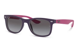 Shop Ray-Ban Junior Kids New Wayfarer Square Sunglasses in Violet online.
