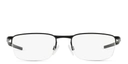 Shop Oakley Barrelhouse™ Half-Rim Rectangle Eyeglasses in Matte Black online.