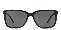 Shop BURBERRY Unisex Square Sunglasses in Black online.