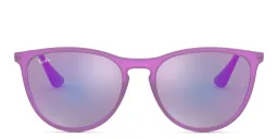 Shop Ray-Ban Junior Kids Panthos Sunglasses in Purple online.