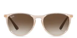 تسوق نظارة شمسية إريكا بإطار بانتوس للصغار راي بان جونيور بلون Transparent light brown أونلاين.
