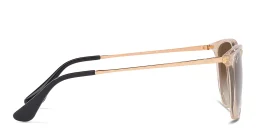 Shop Ray-Ban Junior Kids Erika Panthos Sunglasses in Transparent light brown online.