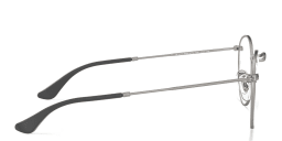 Shop Ray-Ban Round Metal Optics Eyeglasses in Ruthenium online.