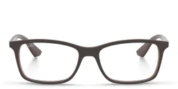 تسوق نظارات طبية أوبتكس بإطار مستطيل للجنسين راي بان بلون Transparent Brown أونلاين.