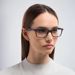 تسوق نظارات طبية أوبتكس بإطار مستطيل للجنسين راي بان بلون Black أونلاين.
