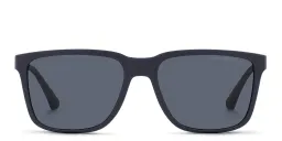 تسوق نظارة شمسية مربعة امبوريو أرماني بلون Matte Blue أونلاين.