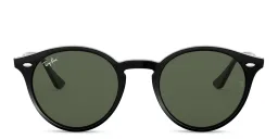 Shop Ray-Ban Unisex Round Sunglasses in Black online.