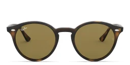 Shop Ray-Ban Unisex Round Sunglasses in Light Havana online.