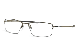 Shop Oakley Lizard™ Half-Rim Rectangle Eyeglasses in Pewter online.
