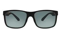 Shop Maui Jim Red Sands Rectangle Sunglasses in Black online.