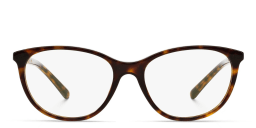 Shop BURBERRY Square Eyeglasses in Dark Havana online.