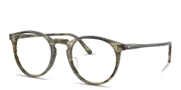 Shop OLIVER PEOPLES O'Malley Panthos Eyeglasses in soft olive bark online.