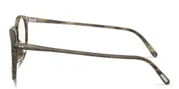 Shop OLIVER PEOPLES O'Malley Panthos Eyeglasses in soft olive bark online.