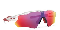 Shop Oakley Radar EV Path Half-Rim Mask Sunglasses in Polished White online.