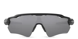 Shop Oakley Radar EV Path Half-Rim Mask Sunglasses in Matte Black online.
