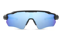 Shop Oakley Radar EV Path Half-Rim Mask Sunglasses in Matte Black online.