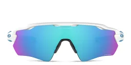 Shop Oakley Radar EV Path Half-Rim Mask Sunglasses in Polished White online.