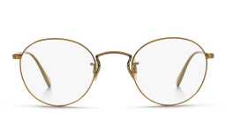 Shop OLIVER PEOPLES Round Eyeglasses in Gold online.