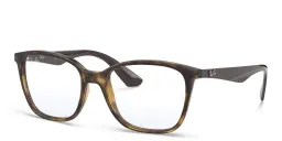 Shop Ray-Ban Unisex Square Eyeglasses in Havana online.