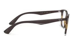Shop Ray-Ban Unisex Square Eyeglasses in Havana online.
