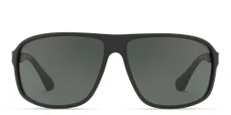 تسوق نظارة شمسية مربعة امبوريو أرماني بلون Matte Black أونلاين.