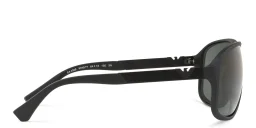 Shop Emporio Armani Square Sunglasses in Matte Black online.