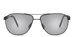 Shop Maui Jim Unisex Wide Aviator Sunglasses in Black online.