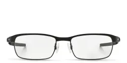Shop Oakley Tincup Rectangle Eyeglasses in Powder Coal online.