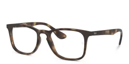 Shop Ray-Ban Unisex Square Eyeglasses in Havana online.