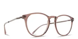 Shop MYKITA Nukka Unisex Round Eyeglasses in Maroon online.