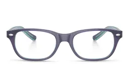 تسوق نظارة طبية بإطار مستطيل للأطفال راي بان جونيور بلون Top Blue & Violet & Light Blue أونلاين.