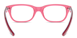Shop Ray-Ban Junior Logo Kids Rectangle Eyeglasses in Pink online.