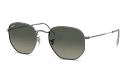 Shop Ray-Ban Hexagonal Flat Lenses Sunglasses in Gunmetal online.