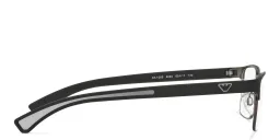 Shop Emporio Armani Rectangle Eyeglasses in Black online.