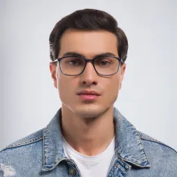 Shop Prada Linea Rossa Wide Rectangle Eyeglasses in Transparent Blue online.