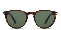Shop PERSOL Round Sunglasses in Havana online.