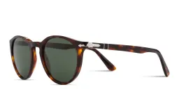 Shop PERSOL Round Sunglasses in Havana online.