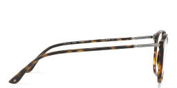 Shop GIORGIO ARMANI Panthos Eyeglasses in Dark Havana online.