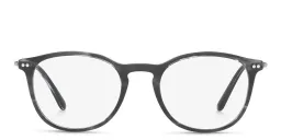Shop GIORGIO ARMANI Round Eyeglasses in Grey online.