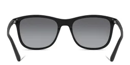 تسوق نظارات شمسية مربّعة جورجو أرماني بلون Matte Black أونلاين.