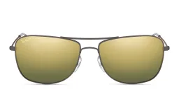 Shop Ray-Ban Unisex Square Sunglasses in Gunmetal online.