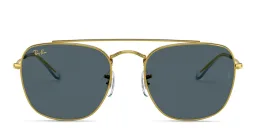 Shop Ray-Ban Square Sunglasses in Gold online.
