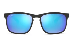 Shop Ray-Ban Square Sunglasses in Black online.