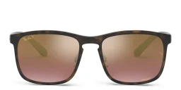 Shop Ray-Ban Square Sunglasses in Havana online.