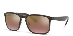 Shop Ray-Ban Square Sunglasses in Havana online.