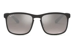 Shop Ray-Ban Square Sunglasses in Black online.