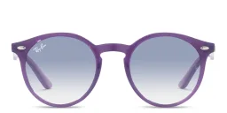 Shop Ray-Ban Junior Kids Glossy Panthos Sunglasses in Opal Violet online.