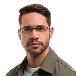 تسوق نظارات طبية سوكيت 5.5 مستطيلة بنصف إطار اوكلي بلون Satin Pewter أونلاين.