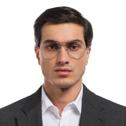 Shop Ray-Ban Pilot Optics Eyeglasses in Silver online.