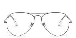 Shop Ray-Ban Pilot Optics Eyeglasses in Gunmetal online.